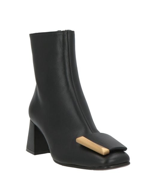 Roberto Festa Black Ankle Boots Lambskin