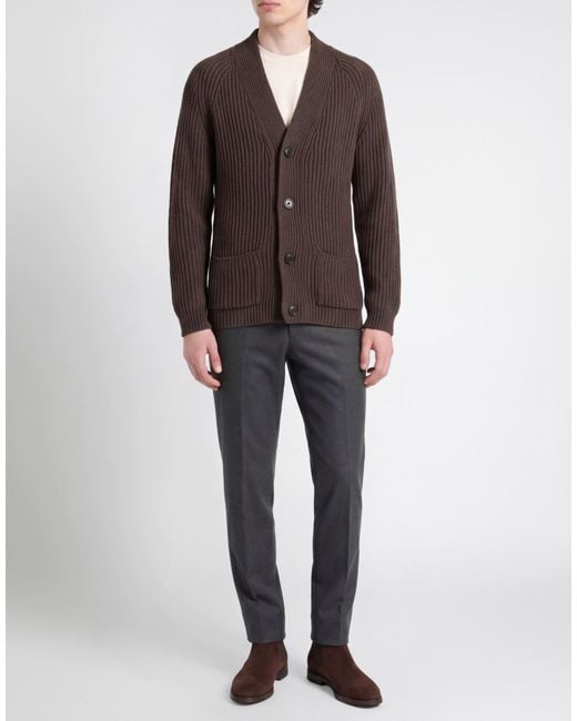 Brian Dales Brown Cardigan for men