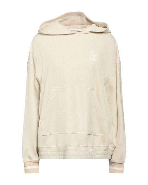 Brunello Cucinelli Natural Sweatshirt Cotton, Viscose, Polyester