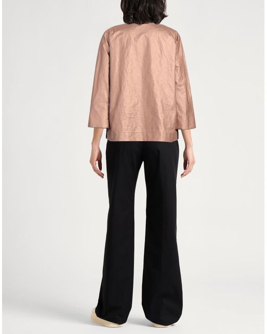 Herno Pink Jacket Linen, Polyurethane, Polyamide, Metallic Fiber, Elastane