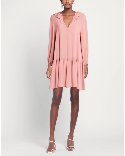 Soallure Pink Blush Mini Dress Polyester