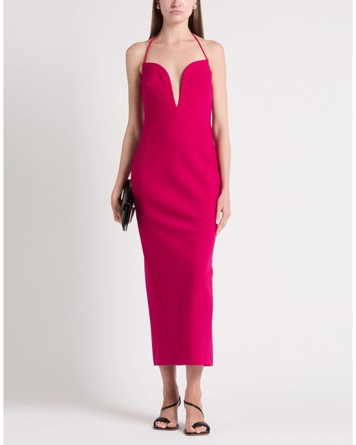 Givenchy Pink Fuchsia Maxi Dress Wool, Elastane, Polyamide
