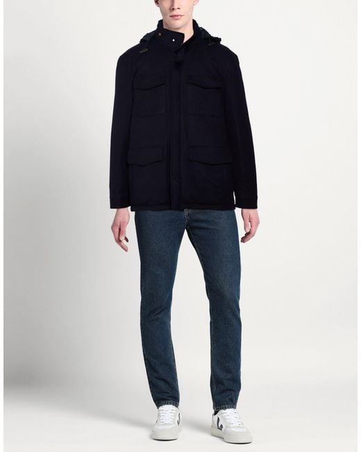KIRED Blue Jacket Wool, Elastane for men