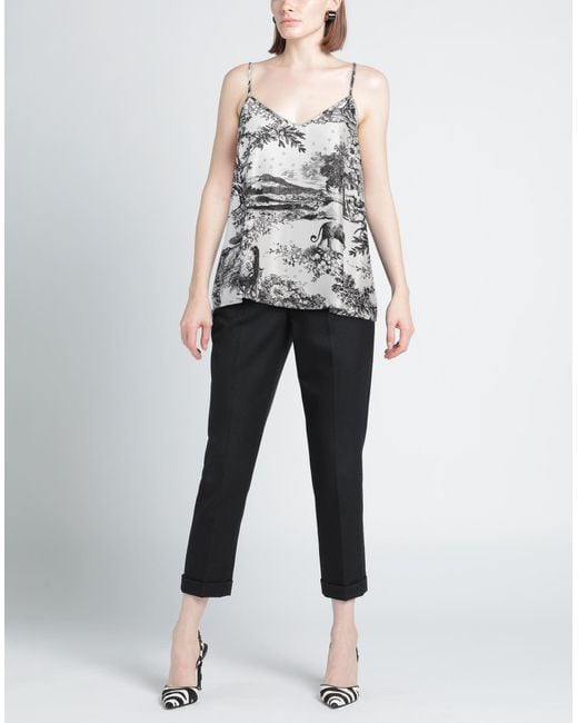 Shirtaporter Gray Top Polyester