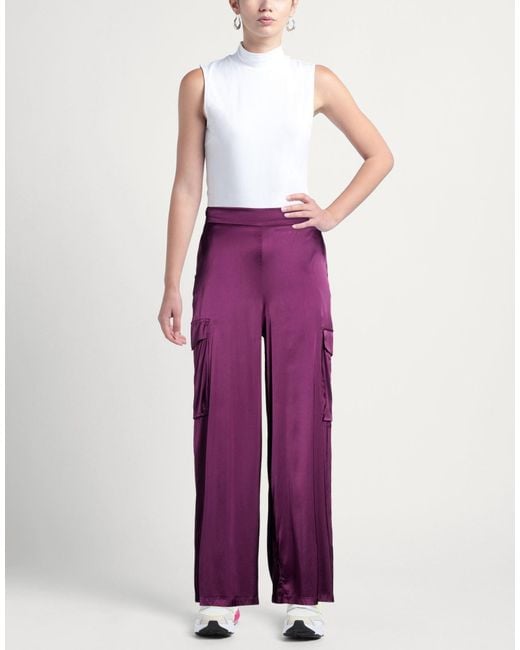 Manila Grace Purple Trouser