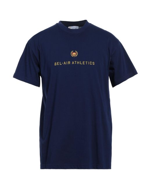 BEL-AIR ATHLETICS Blue T-shirt for men