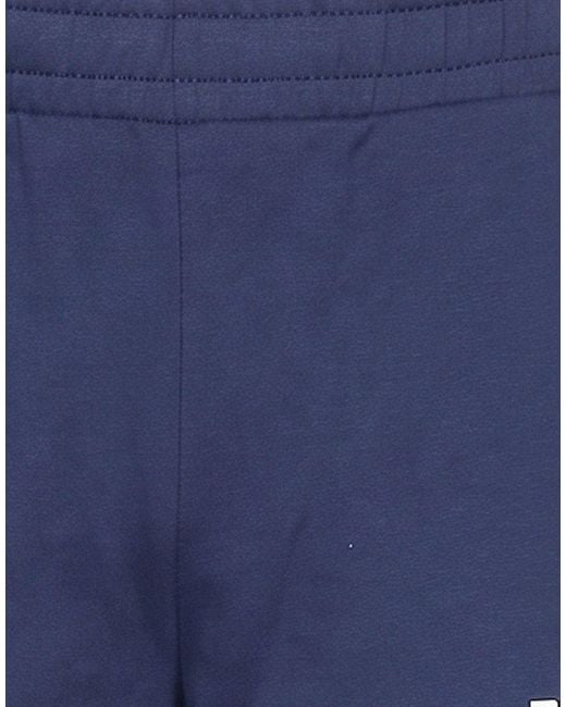 PUMA Blue Pants Cotton, Polyester, Elastane for men