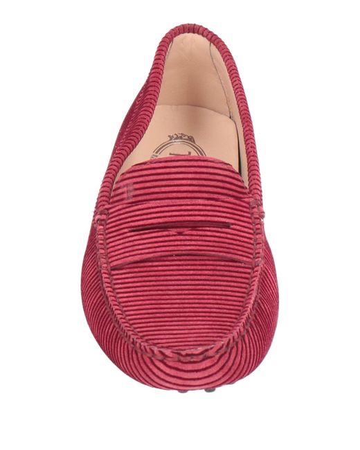 Tod's Red Loafers