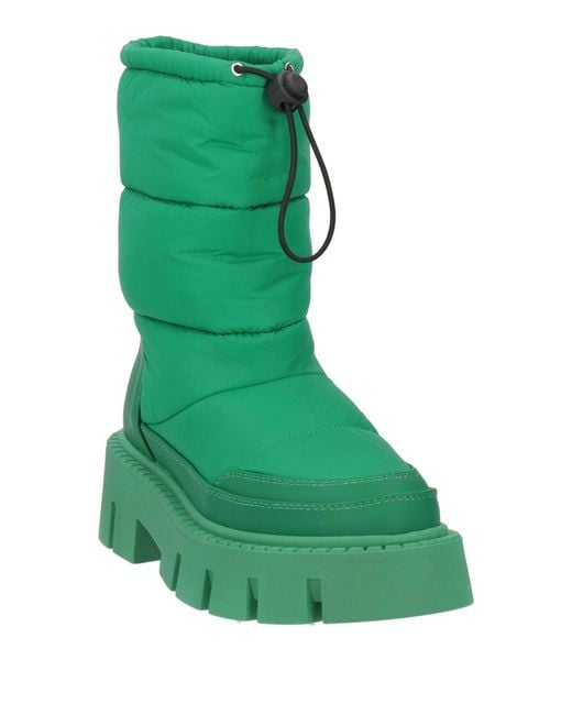 Copenhagen Shoes Green Ankle Boots Textile Fibers
