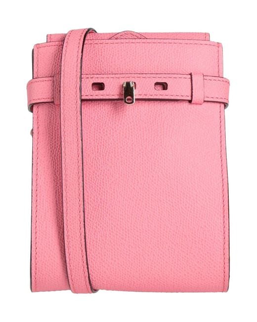 Valextra Pink Cross-Body Bag Calfskin