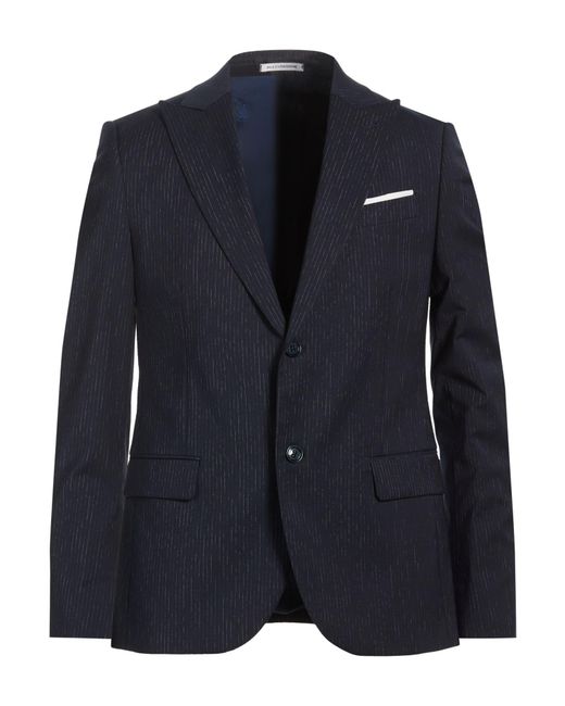 Daniele Alessandrini Blue Blazer Wool, Polyester, Viscose, Elastane for men