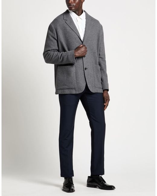Boglioli Gray Blazer Wool, Cashmere for men