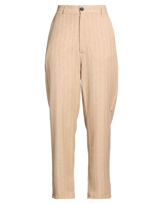 Imperial Natural Camel Pants Polyester, Viscose