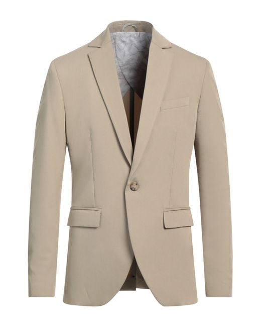 Imperial Natural Khaki Blazer Polyester, Viscose, Elastane for men