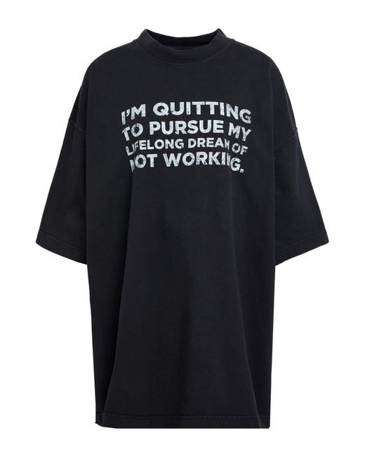 Vetements Black T-Shirt