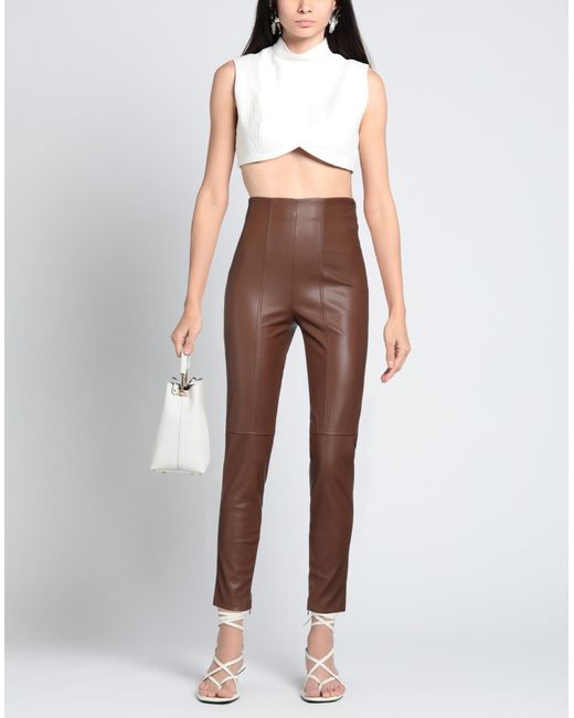 Hanita Brown Pants