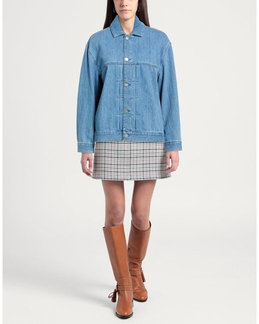 EBIT Blue Denim Outerwear Cotton