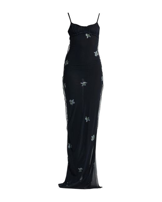 REIMAGINE PINKO x PATRICK MCDOWELL Black Maxi Dress Polyamide, Elastane