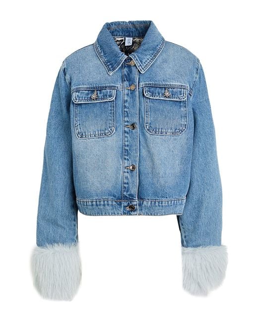Liu Jo Blue Denim Outerwear