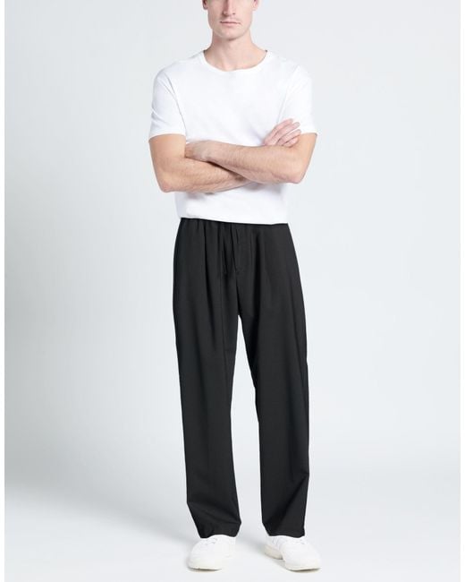 Amaranto Black Pants for men