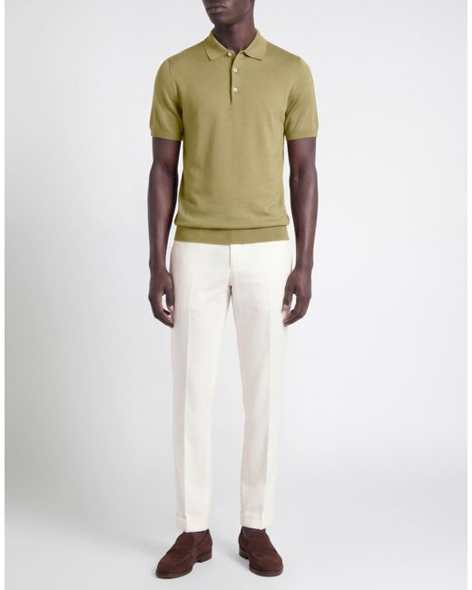 Polo Moorer de hombre de color Green