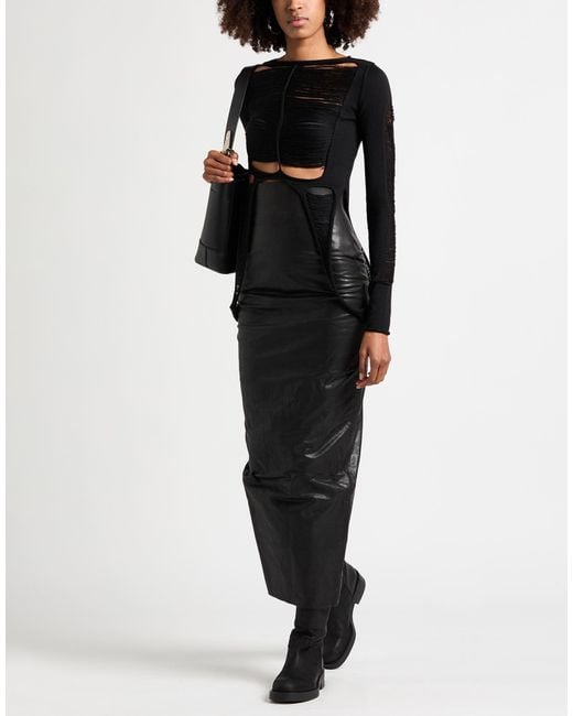 Rick Owens Black Sweater Virgin Wool