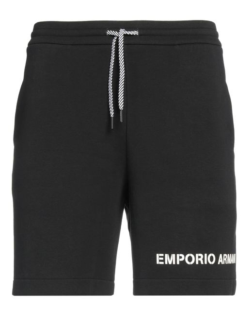 Emporio Armani Black Shorts & Bermuda Shorts for men