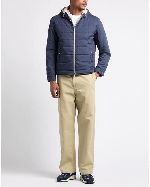 Eleventy Blue Slate Puffer Cotton, Polyamide for men