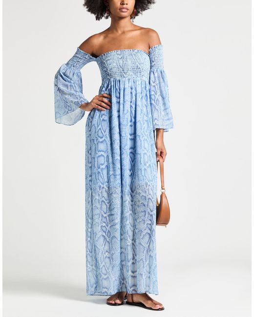 No Secrets Blue Maxi Dresses