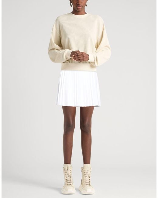 Thom Browne White Mini Skirt Viscose, Polyester, Polyamide, Elastane