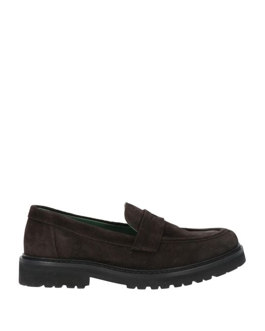 VINNY'S Black Loafers Leather for men