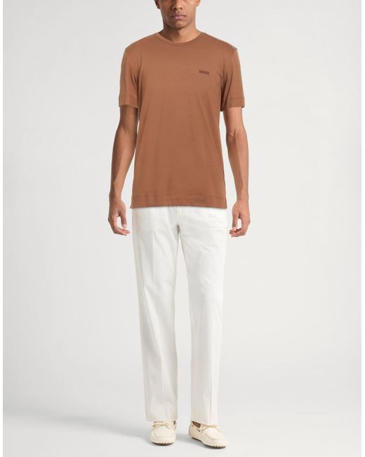 Camiseta Zegna de hombre de color Brown
