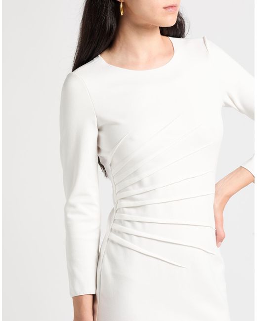 Emporio Armani White Midi Dress