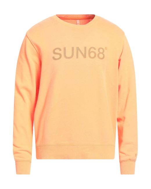 Sun 68 Orange Sweatshirt for men