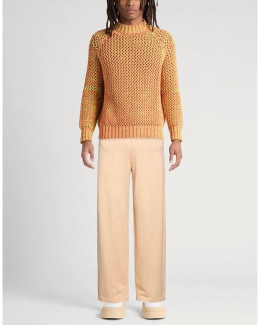 Laneus Natural Sand Pants Cashmere, Silk, Polyester for men