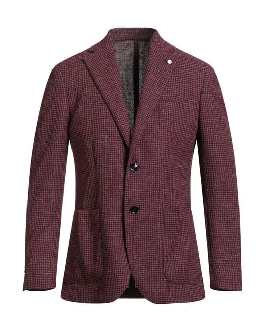 Blazer di Luigi Bianchi in Purple da Uomo