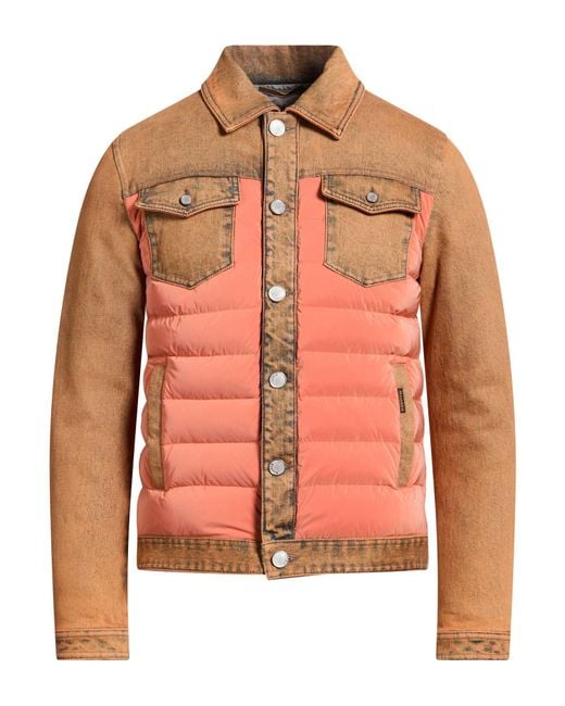 Moorer Pink Puffer Cotton, Elastane for men
