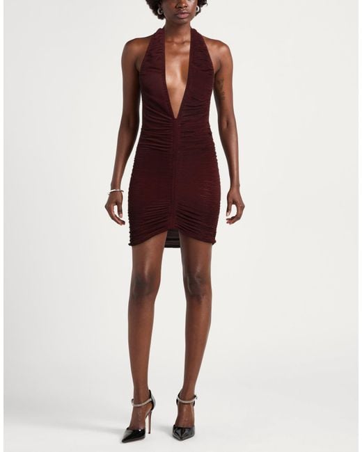 Atlein Purple Mini Dresses