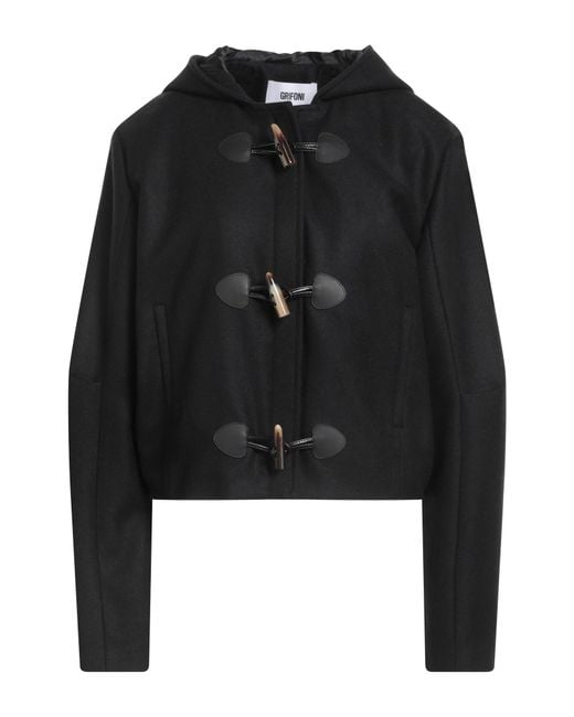 Grifoni Black Coat Virgin Wool, Polyamide