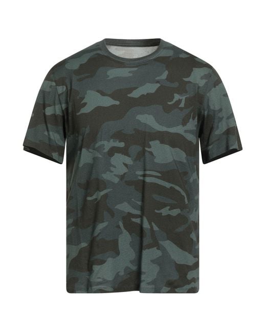 Majestic Filatures Green Military T-Shirt Cotton for men