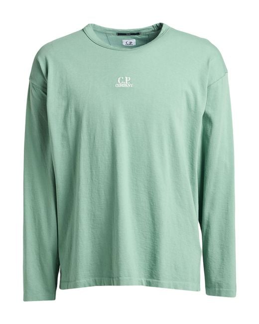 C P Company Green T-Shirt Cotton for men