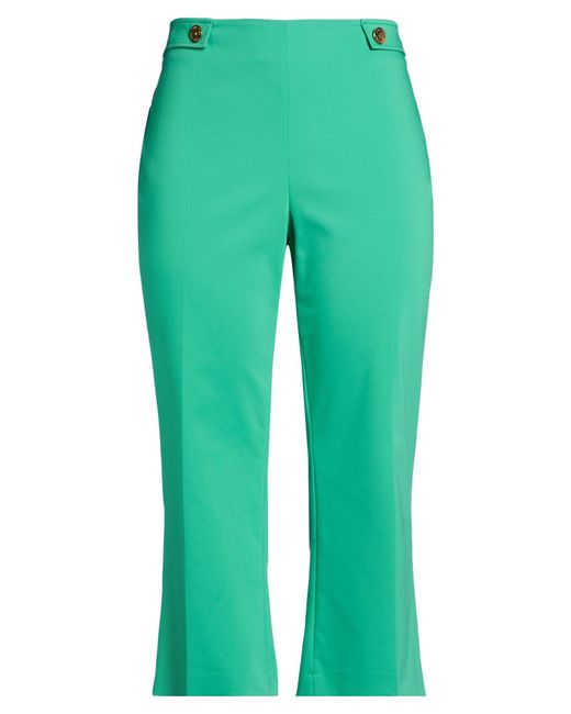 Clips More Green Pants Cotton, Polyester, Elastane