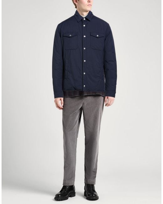 Eleventy Blue Midnight Jacket Wool, Polyamide for men