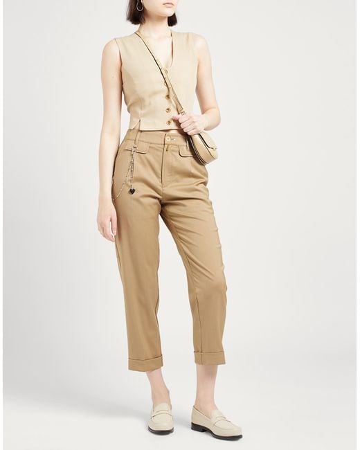 High Natural Pants