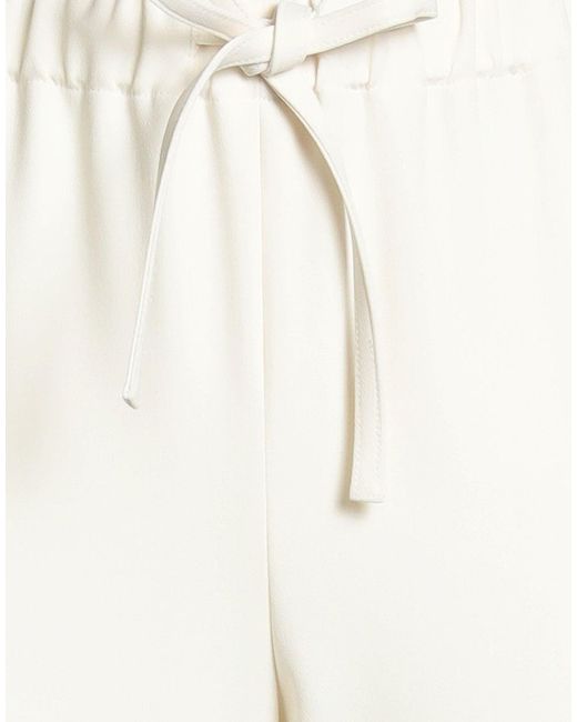 Theory White Ivory Pants Triacetate, Polyester