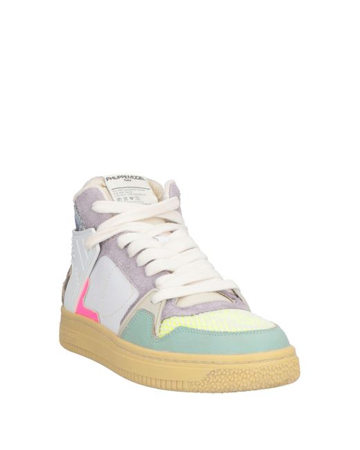 Philippe Model Multicolor Sneakers Textile Fibers, Leather