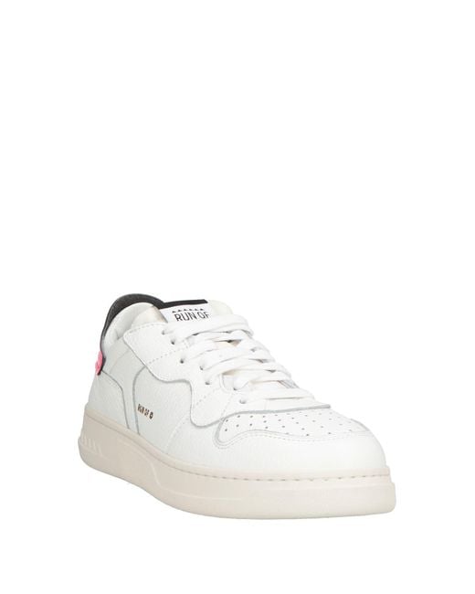 RUN OF White Sneakers Leather