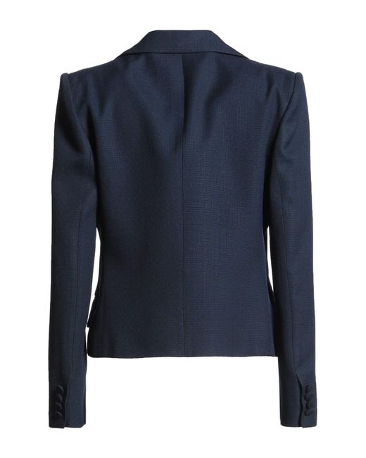 Valentino Garavani Blue Blazer Viscose, Wool