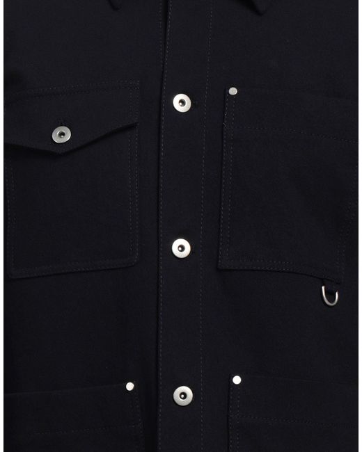 Paolo Pecora Blue Jacket Cotton, Wool, Polyester, Elastane for men