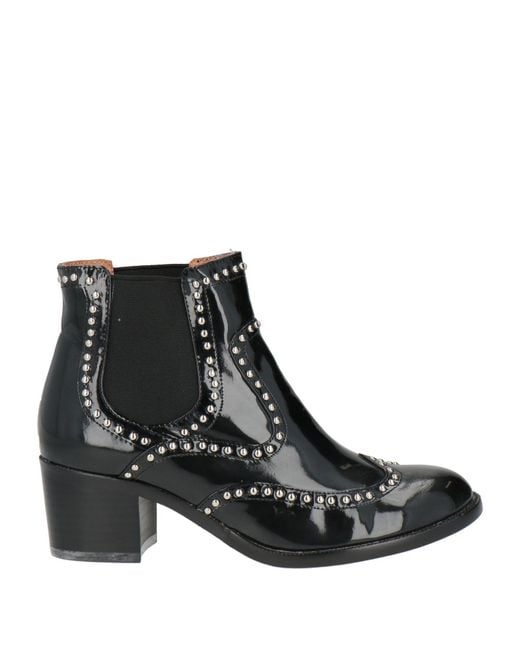Jeffrey Campbell Black Ankle Boots Textile Fibers